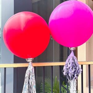 FREE WITH PURCHASE 36 inch 1pc Red Jumbo Latex Balloon